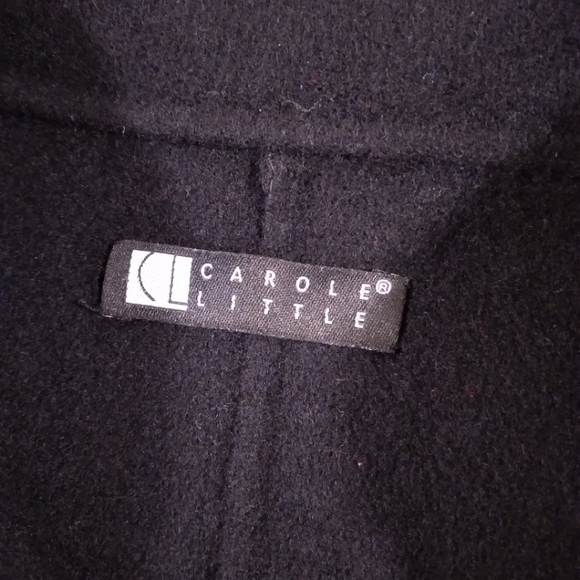 Carole Little black 100% wool handmade jacket XS - Picture 7 of 13